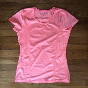 Reebok Pink Short Sleeve Workout T-Shirt, S